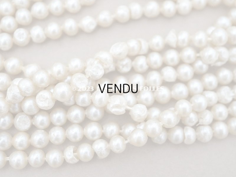 画像9: 1920年代 アンティーク スフレビーズ  フェイクパール 吹きガラス製 約 6mm 約610ピース