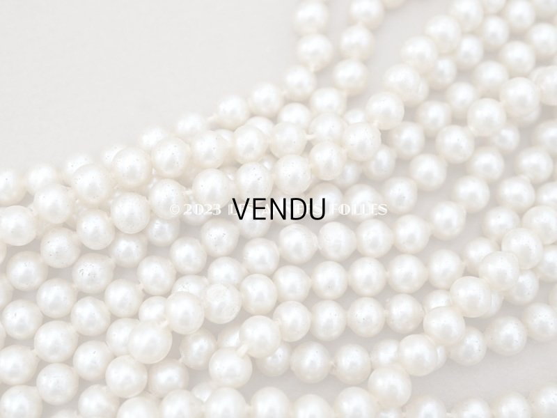 画像4: 1920年代 アンティーク スフレビーズ  フェイクパール 吹きガラス製 約 6mm 約610ピース