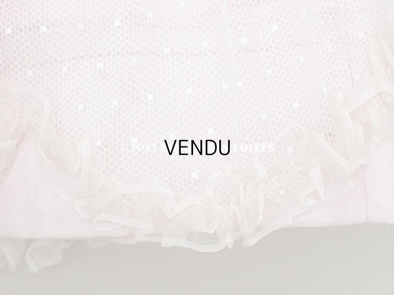 画像11: 1900年頃 アンティーク 小さな女の子のドレス ピンクのストライプ柄 レース付き