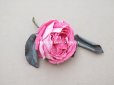 画像3: 1900年代 アンティーク 薔薇の布花 クウォーター・ロゼット咲き (3)