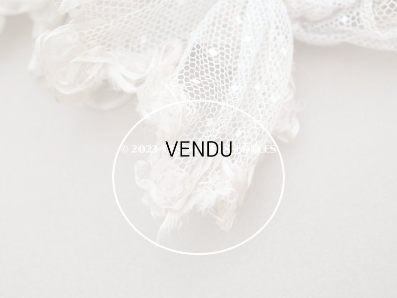 画像10: 1900年頃 アンティーク 小さな女の子のドレス ピンクのストライプ柄 レース付き