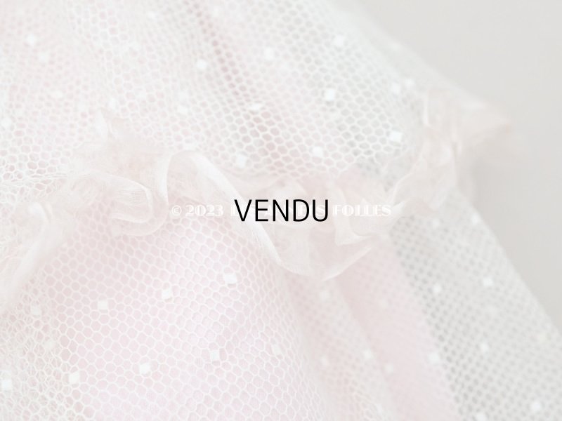 画像8: 1900年頃 アンティーク 小さな女の子のドレス ピンクのストライプ柄 レース付き