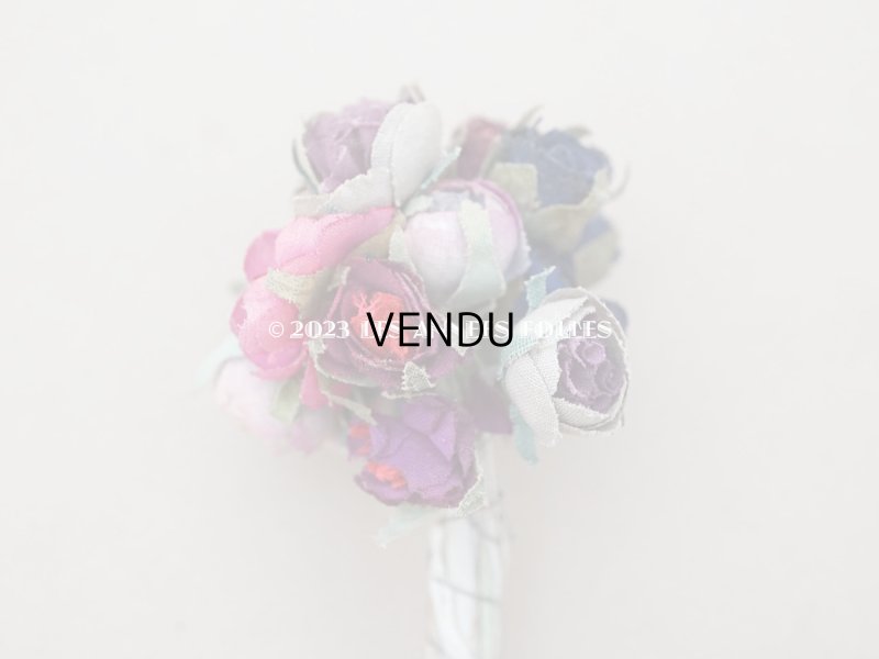 画像4: アンティーク 薔薇の布花