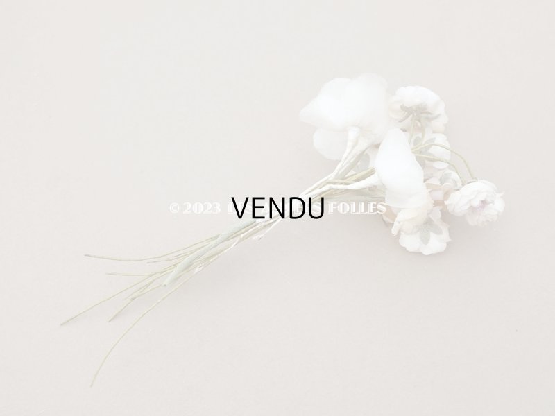 画像4: アンティーク 淡いパープル＆パウダーピンクの薔薇の布花