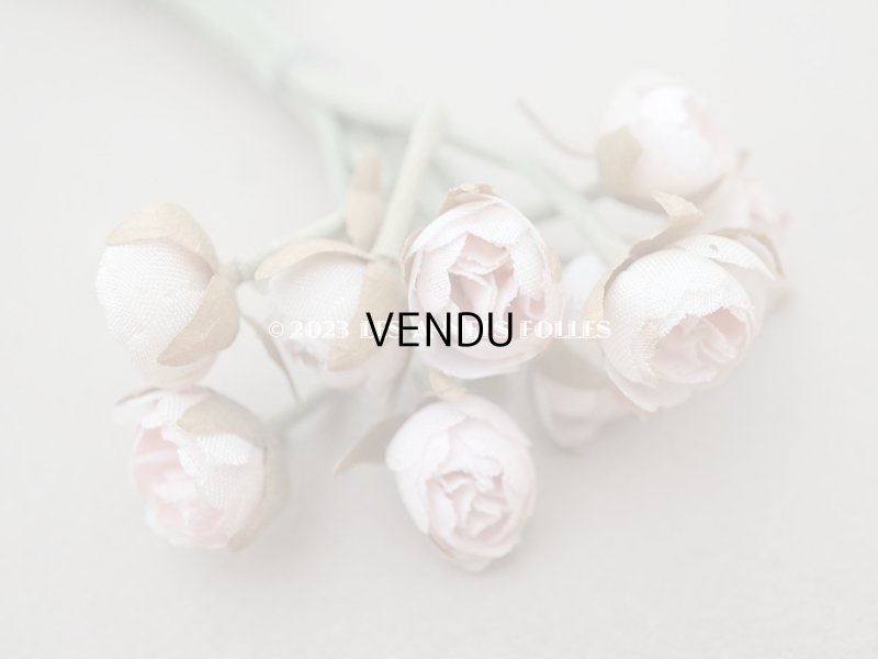 画像4: アンティーク パウダーピンクの薔薇の布花