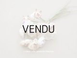 アンティーク 淡いパープル＆パウダーピンクの薔薇の布花