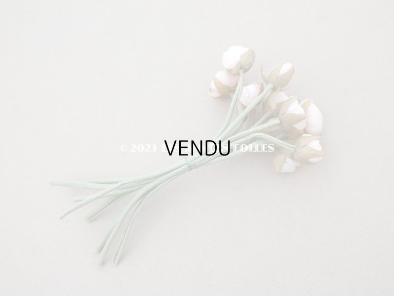 画像5: アンティーク パウダーピンクの薔薇の布花