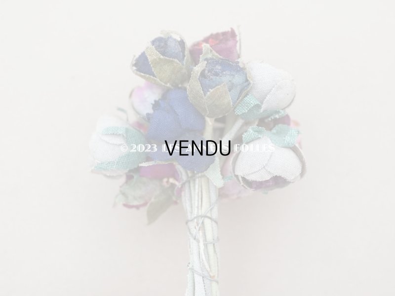 画像5: アンティーク 薔薇の布花