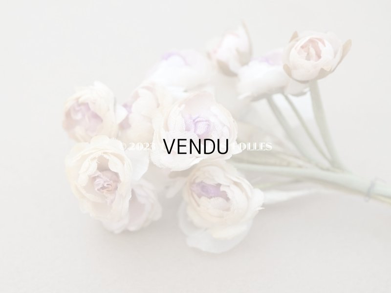 画像7: アンティーク 淡いパープル＆パウダーピンクの薔薇の布花