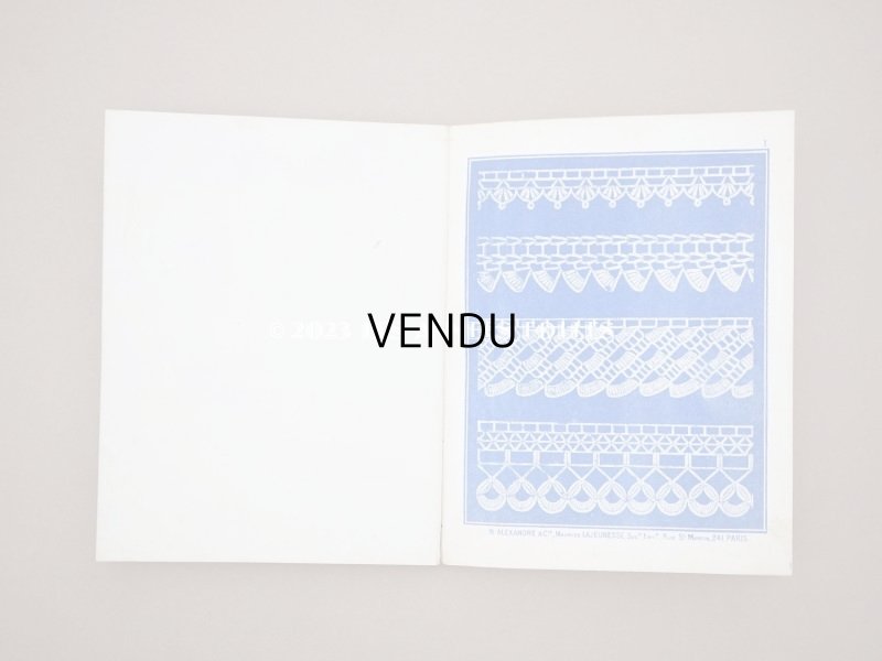 画像3: 19世紀末 アンティーク クロシェレースの図案帳 MANUELE DE DESSINS POUR CROCHET N 166 - N.ALEXANDRE&CIE -