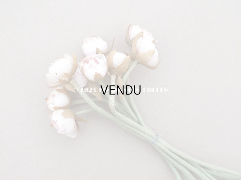 画像3: アンティーク パウダーピンクの薔薇の布花