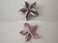 画像3: アンティーク 布花材料  ベルベットの花びら 2ピースのセット ブラウン (3)