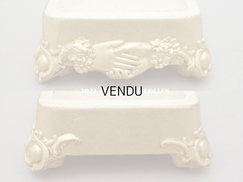 画像4: 19世紀末 アンティーク マリアージュの台座 ハンドモチーフ 結婚式