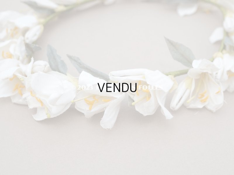 画像6: アンティーク 白百合の花冠 オフホワイト 結婚式のティアラ　