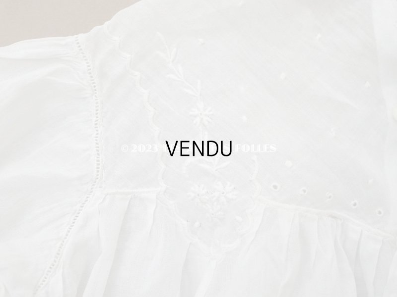 画像15: アンティーク ベビードレス ホワイトワーク&レース