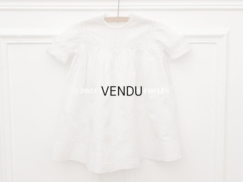 画像5: アンティーク ベビードレス ホワイトワーク&レース