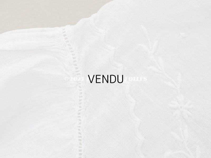 画像16: アンティーク ベビードレス ホワイトワーク&レース