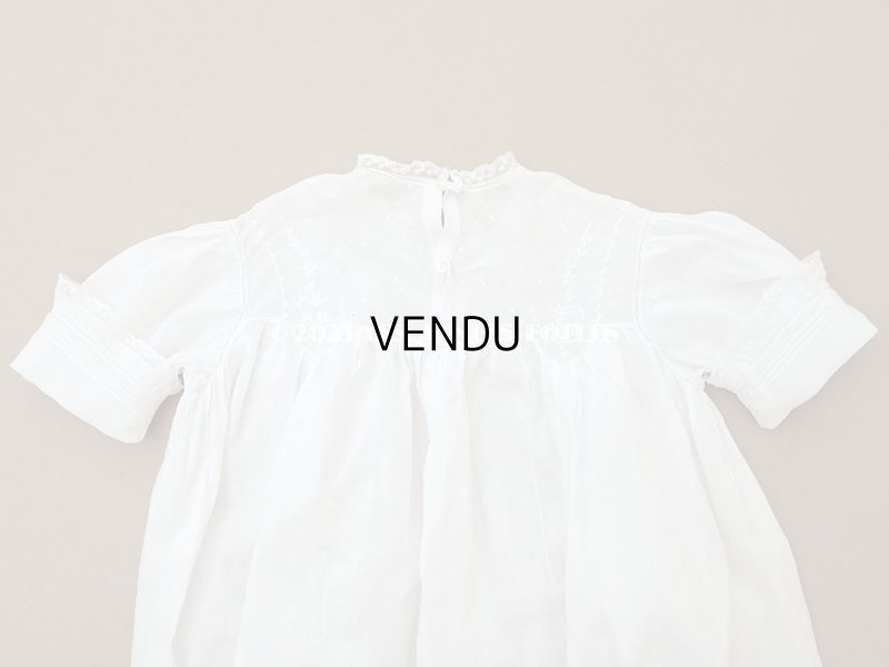 画像12: アンティーク ベビードレス ホワイトワーク&レース