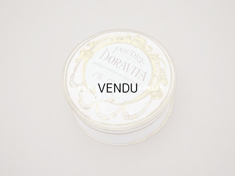 画像2: アンティーク パウダーボックス POUDRE DORAVITA - CH.GRANT PARIS -