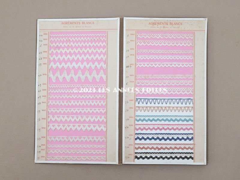 画像4: アンティーク レース＆トリムのサンプラー ハードカバー　L'INDISPENSABLES 全12ページ