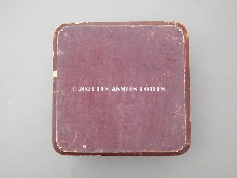 画像8: 19世紀末 アンティーク 本革&ガラス製 ジュエリーケース ブラウン&ボルドー