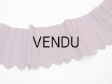 1900年代 アンティーク シルク製 ドレスの裾 ギャザー入り ボルドー 3.88m 
