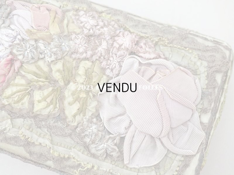 画像6: アンティーク ロココモチーフ付 グローブボックス　カルトナージュボックス　