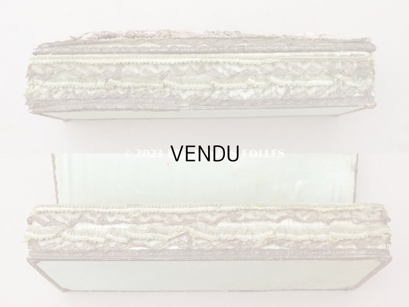 画像12: アンティーク ロココモチーフ付 グローブボックス　カルトナージュボックス　