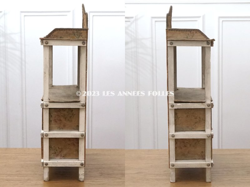 画像4: *蚤の市*アンティーク 薄紫の薔薇模様 カルトナージュチェスト