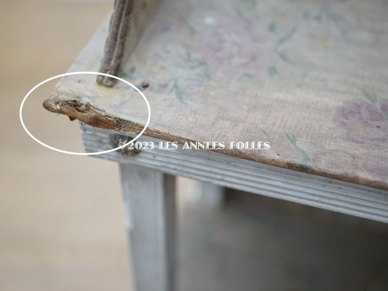 画像16: *蚤の市*アンティーク 薄紫の薔薇模様 カルトナージュチェスト