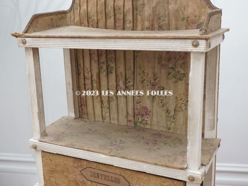 画像9: *蚤の市*アンティーク 薄紫の薔薇模様 カルトナージュチェスト