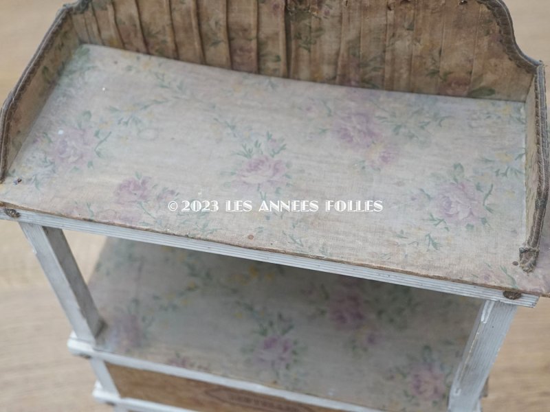 画像14: *蚤の市*アンティーク 薄紫の薔薇模様 カルトナージュチェスト