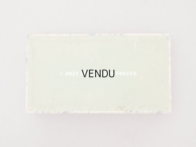 画像4: アンティーク カルトナージュボックス  ブルーの薔薇&ピンクのリボン