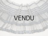 19世紀末 アンティーク  ドレスの裾 シルクのプリーツ＆レース 1.84m 28cm幅