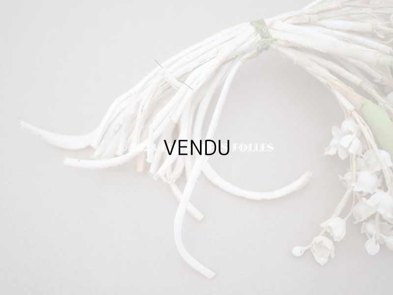 画像6: 1900年代 アンティーク 鈴蘭の布花