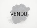 アンティーク ベルベットの布花　黒