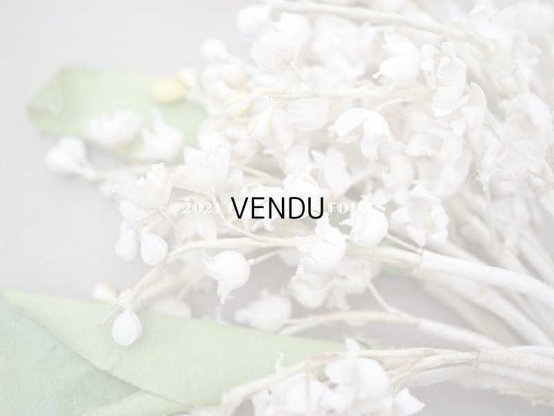 画像4: 1900年代 アンティーク 鈴蘭の布花