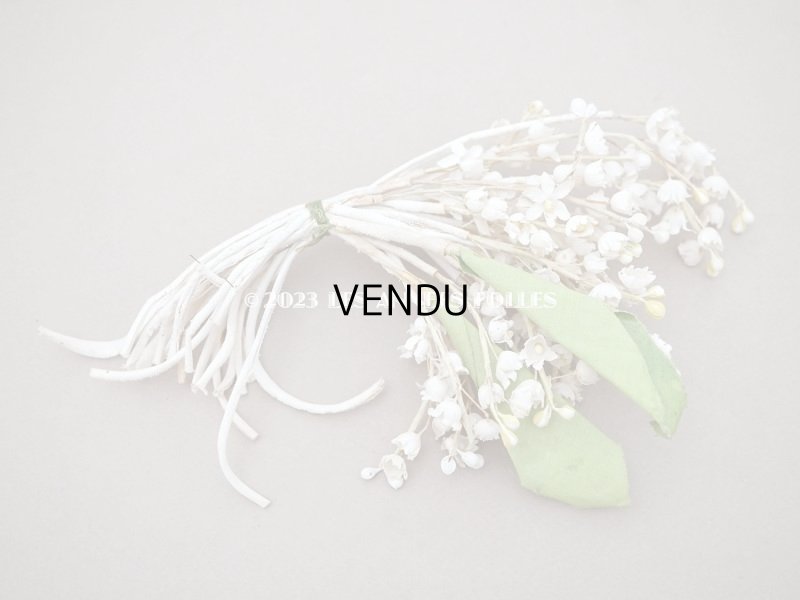 画像5: 1900年代 アンティーク 鈴蘭の布花