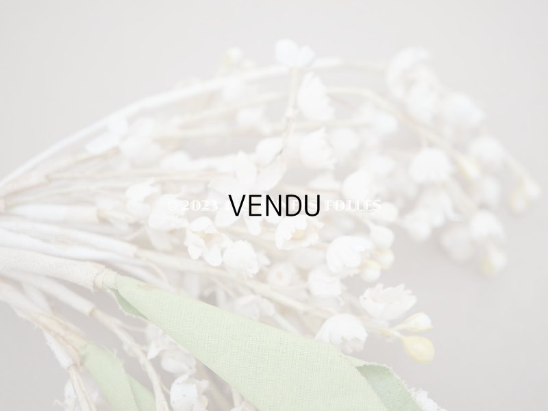 画像7: 1900年代 アンティーク 鈴蘭の布花