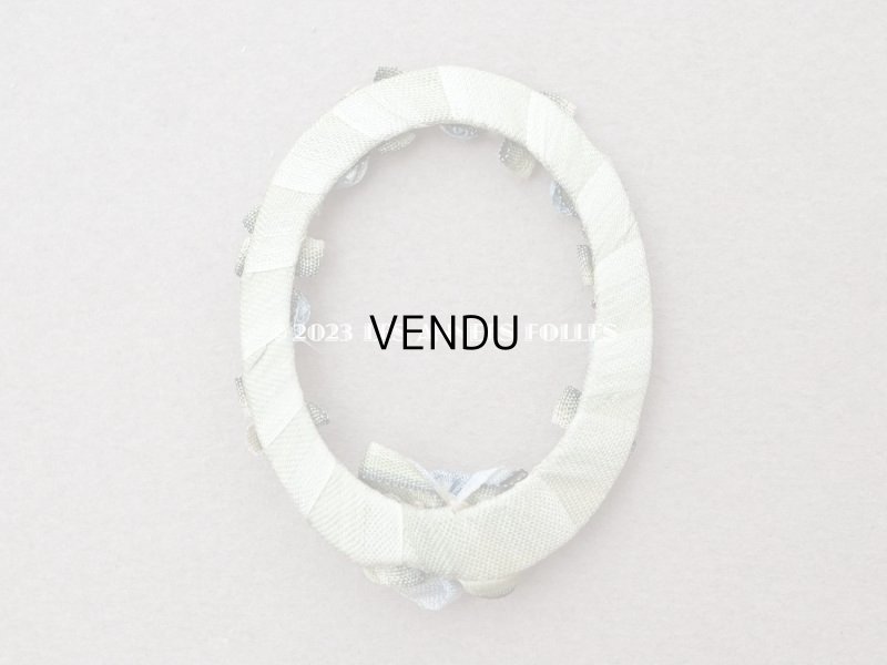 画像8: アンティーク ブルーの薔薇のロココモチーフ  オーバル