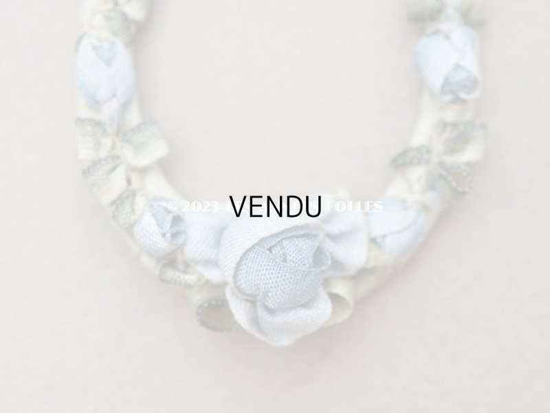 画像7: アンティーク ブルーの薔薇のロココモチーフ  オーバル