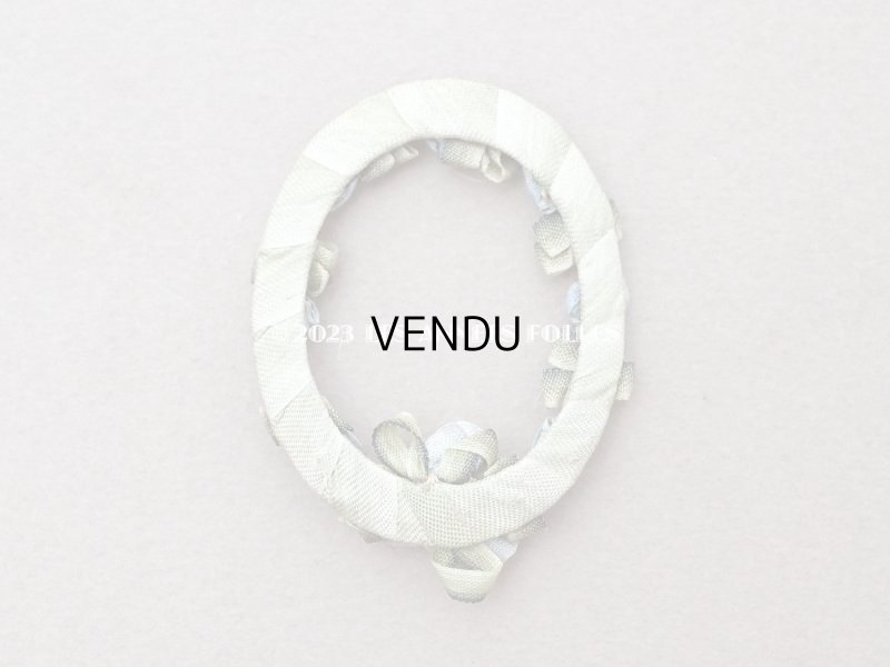 画像5: アンティーク ブルーの薔薇のロココモチーフ  オーバル