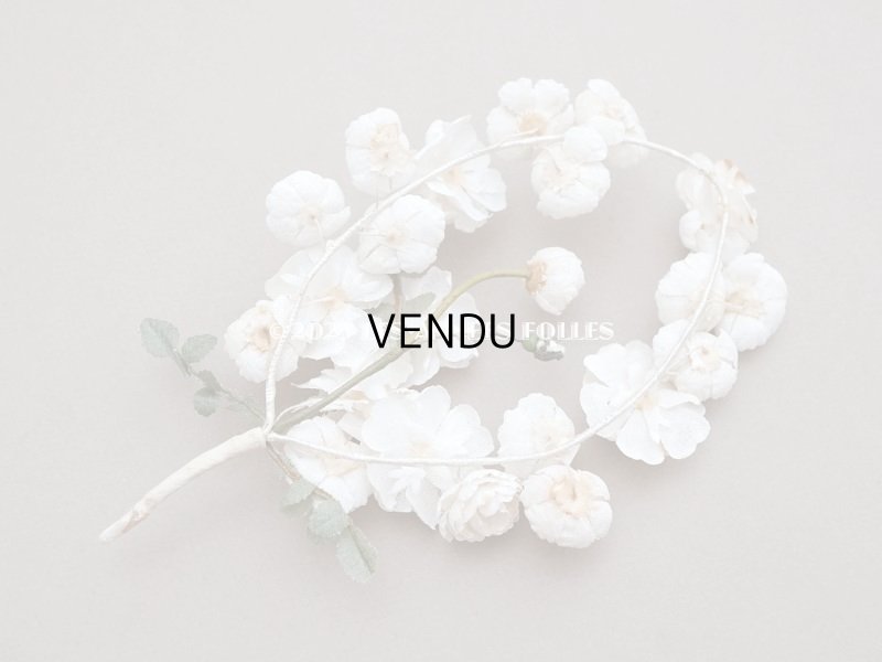 画像7: アンティーク オフホワイトの薔薇の布花　ブーケ