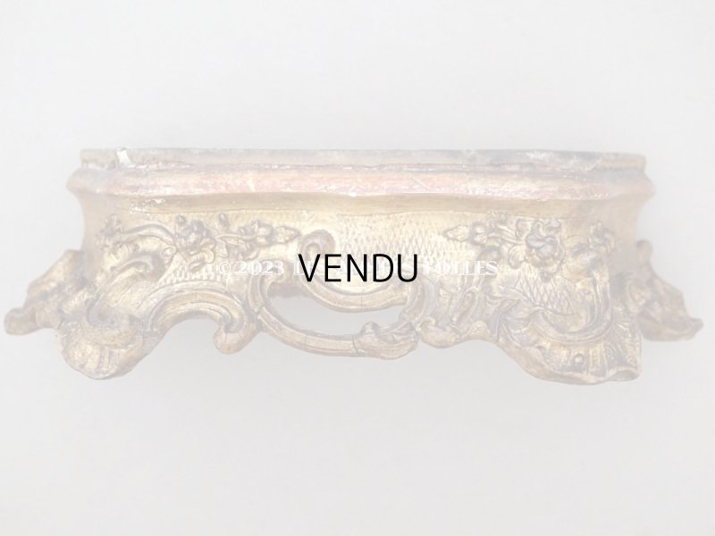 画像4: 19世紀末 アンティーク ロカイユ装飾 木製の台座