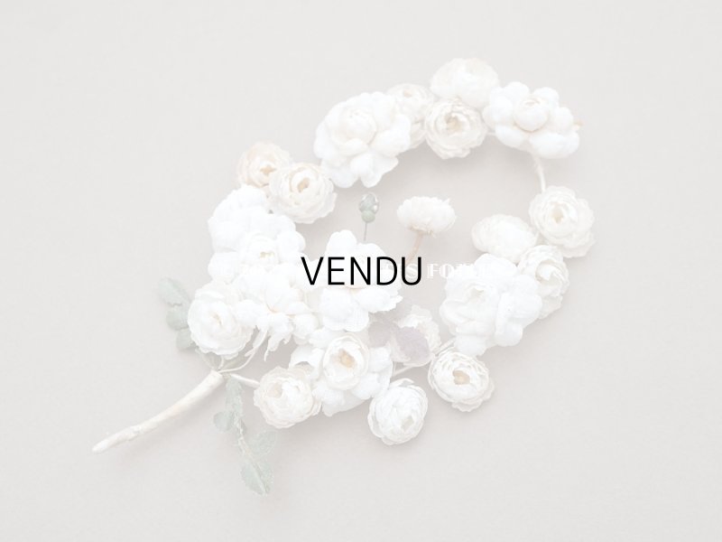 画像2: アンティーク オフホワイトの薔薇の布花　ブーケ
