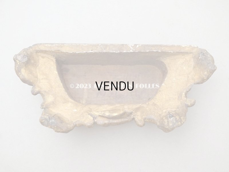 画像3: 19世紀末 アンティーク ロカイユ装飾 木製の台座