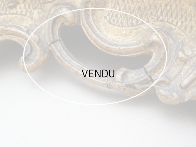 画像10: 19世紀末 アンティーク ロカイユ装飾 木製の台座