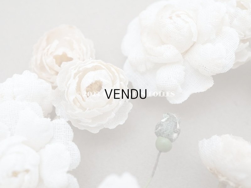 画像6: アンティーク オフホワイトの薔薇の布花　ブーケ