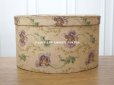 画像6: アンティーク  カルトナージュのハットボックス　芥子の花＆ミモザ　35.2×31.6×20cm