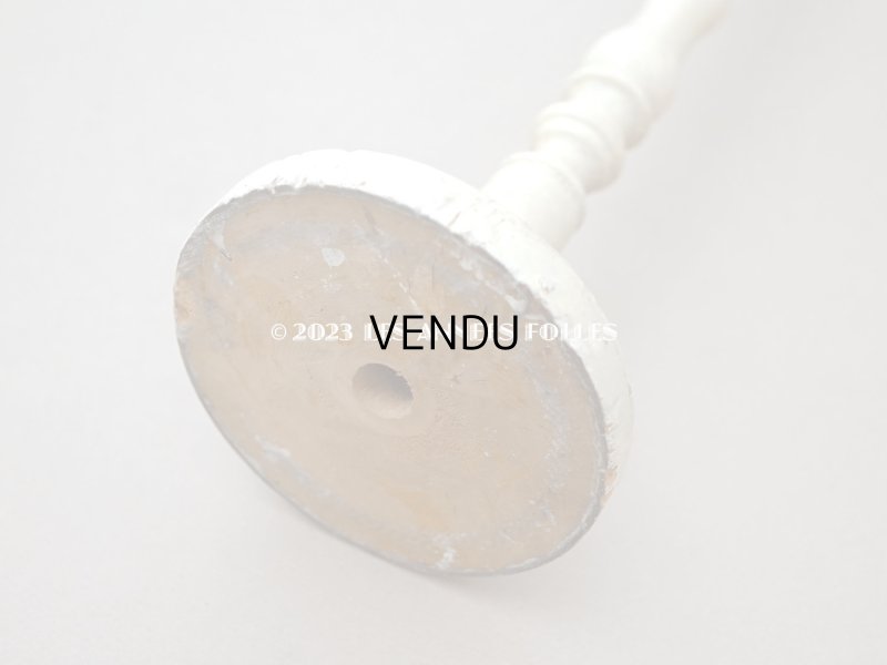 画像15: アンティーク ハットスタンド クリーム色 高さ 約41cm